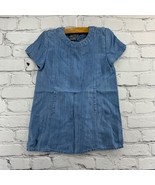 Vince Blue Denim Dress Back Zip Girls Sz 24 Mos  - £7.79 GBP