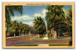 North Central Avenue Street View Phoenix Arizona AZ UNP Linen Postcard Y10 - £3.07 GBP