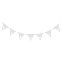 TALKING TABLES SOMETHING IN THE AIR HEART Bunting, White - $7.92