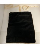 Swarovski Jewelry Roll Travel Rolling Pouch Black Velvet - $24.70