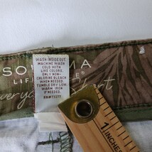 Sonoma Lifestyles RN#73277 Women's Brown/Green Cotton Blend Everyday Skort Sz 14 image 7