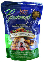 Loving Pets Gourmet Wraps Apple and Chicken 48 oz (8 x 6 oz) Loving Pets Gourmet - £74.29 GBP