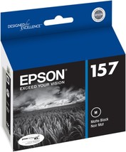 Epson 157 Matte Black UltraChrome K3 Inkjet Cartridge (T157820) Genuine - $15.83