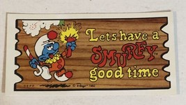 The Smurfs Trading Card 1982 #51 Let’s Have A Smurfy Good Time - $2.48