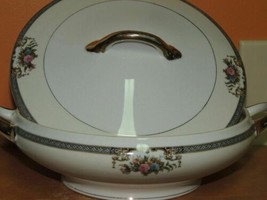 Noritake 8&quot; Soup Tureen / Covered Dish &quot;Grasmere&quot; pattern 76567 Vintage/... - £11.31 GBP
