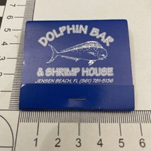 Vintage Matchbook  Dolphin Bar &amp; Shrimp House Restaurant Jensen Beach, FL gmg - £9.66 GBP
