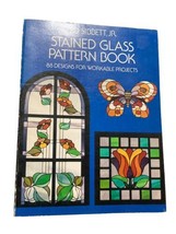 Stained Glass Pattern Book by Ed Sibbett Jr. 1976 Vintage 88 Designs - $9.90