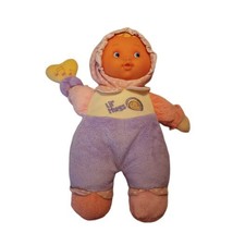 Berenguer Babies Lil&#39; Hugs Pink Purple Plush Stuffed Doll Rattle Toy 12&quot;t Vtg - £9.72 GBP