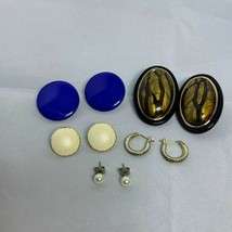 Vintage Lot of 5 Miscellaneous Pierced Earrings (2332) - £12.02 GBP