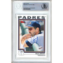 Bruce Bochy San Diego Padres Auto 2004 Topps Signed Baseball Card #290 BAS Slab - £94.26 GBP