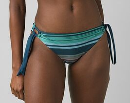 prAna Audrey Size Small (S) Mid Rise Tie Side Bikini Bottoms Atlantic Po... - $33.46 CAD