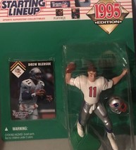 Drew Bledsoe New England Patriots NFL Starting Lineup SLU 1995 Figure &amp; Card NEW - £7.97 GBP