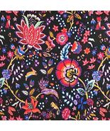 Vera Bradley Fleece Throw Ebony Rabbit Chipmunk Floral Blanket 46” X 72"... - $27.95