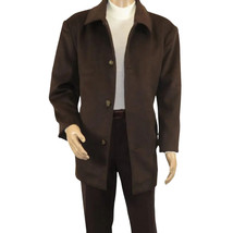 Men's Pea Top Coat Veronesi Wool Cashmere ARNO Brown 46 Regular image 2