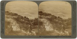 c1900&#39;s Underwood Stereoview Card View North from Mt. Tabor Mt. of Beatitudes - £7.45 GBP