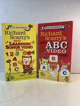 Richard Scarry&#39;s Best ABC Video Ever /Best Learning Songs Ever VHS Tape ‘89-‘93 - £11.02 GBP