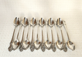 Reed &amp; Barton Kings Park Pierced Handle Stainless Iced Tea Spoons ~ Set ... - £31.57 GBP