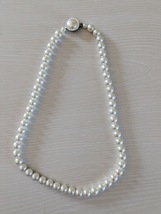 Vintage Jewelry Necklace Large Clasp Faux Pearl - $5.99