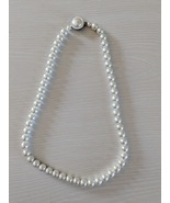 Vintage Jewelry Necklace Large Clasp Faux Pearl - $109.57 MXN
