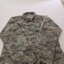 Defense Logistics Agency Men's Green Camo Coat Jacket Pockets Chest Size 45" image 10