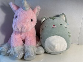 Kellytoy Squishmallow 8" Mint Green Bunny Great Shape Isabella W/ Free Unicorn - €10,46 EUR
