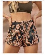 Medium Free People FP Movement The Way Home Printed Shorts in Black Comb... - $565.94 MXN