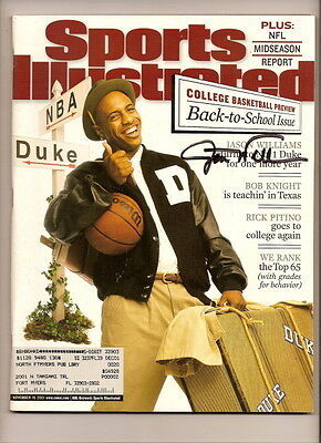 Primary image for jason williams Autographed Sports Illustrated Magazine Signed DUKE Bulls