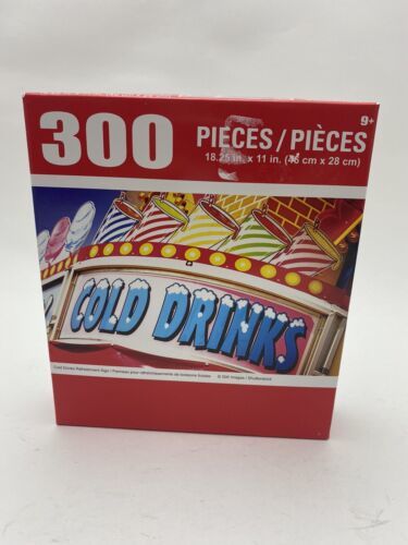 Cra.Z.Art Puzzlebug Puzzle Cold Drinks 300 Piece Refreshment Sign - £5.87 GBP
