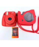 WORKING Red Fujifilm Instax Mini 8 Instant Film Camera w/ Holder No Film - €30,07 EUR