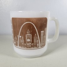 Vintage St Louis Missouri Coffee Cup Mug with USA Skyline and Arch VTG Glass - £11.95 GBP