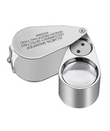 40X Full Metal Illuminated Jewelry Loop Magnifier,XYK Pocket Folding Mag... - £27.12 GBP