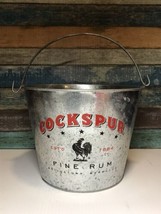 Cockspur Barbados Rum Punch Advertising Metal Ice Beer Drink Bucket Rare - £31.92 GBP
