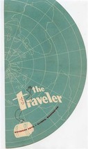 The Traveler Die Cut Globe Shaped Drinks Menu Governor Hotel Olympia Washington  - £69.97 GBP