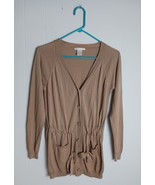 Gold Hawk Long Sleeve Button Up Cardigan Women&#39;s Size M - $370.26 MXN