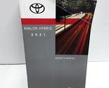2021 Toyota Avalon Hybrid Owners Manual [Paperback] Auto Manuals - $97.99