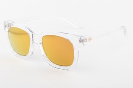 SPY SHANDY CRYSTAL Gray / Gold Mirror Sunglasses 6700000000011 52mm - $66.03