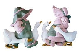 Vintage 1988 Burwood Plastic Wall Hanging Boy Girl Goose Caretakers 2865... - $359.02 MXN