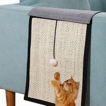 Cat Scratching Mat, Sisal Couch Protector for Cats, Cat Scratcher Sofa Armrest C - £17.96 GBP