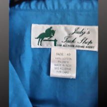 Judys Tack Shop Blue Long Sleeve Riding Shirt Size 40 Women's English Hu... image 3