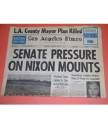 Richard Nixon Impeachment Newspaper Vintage 1974 L.A. Times Watergate Au... - $68.37 CAD