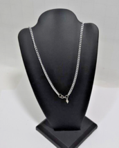 VTG Sarah Coventry Signed  Silver Tone Chain Necklace Medium length    24&quot; - $9.88