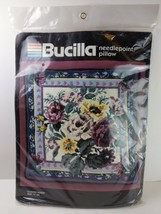 Bucilla Needlepoint Pillow Kit 14" SQ. Floral "Country Roses" # 4625 - $24.75
