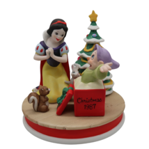The Disney Collection Christmas 1987  "Snow White's Surprise" ceramic figurine - $39.99