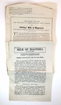 Antique Ephemera Lot Milk of Magnesia Paperwork Phillips Parke Davis - £6.38 GBP