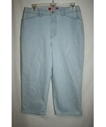 Gloria Vanderbilt Misses 10 Blue Jean Denim Capri Short Pants Light Wash... - $12.50
