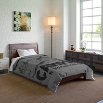 Comfy Camping Blanket: Snuggle Up with the Great Outdoors, Black and White Drawi - £109.84 GBP+