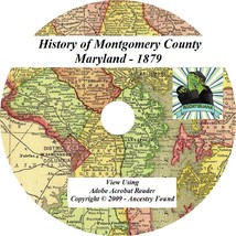 1879 History Genealogy of Montgomery County Maryland MD - £4.59 GBP