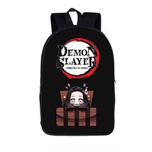 Anime Demon Kimetsu No Yaiba backpack for teenage boys girls Nezuko Tanjirou day - £25.29 GBP