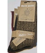 HD warm natural socks 3 Pairs Size 9 - 11 - $13.92 CAD