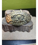 Montana Big Sky Country Brass Belt Buckle  VTG USA 1975 Adezy Denver Bra... - €33,09 EUR